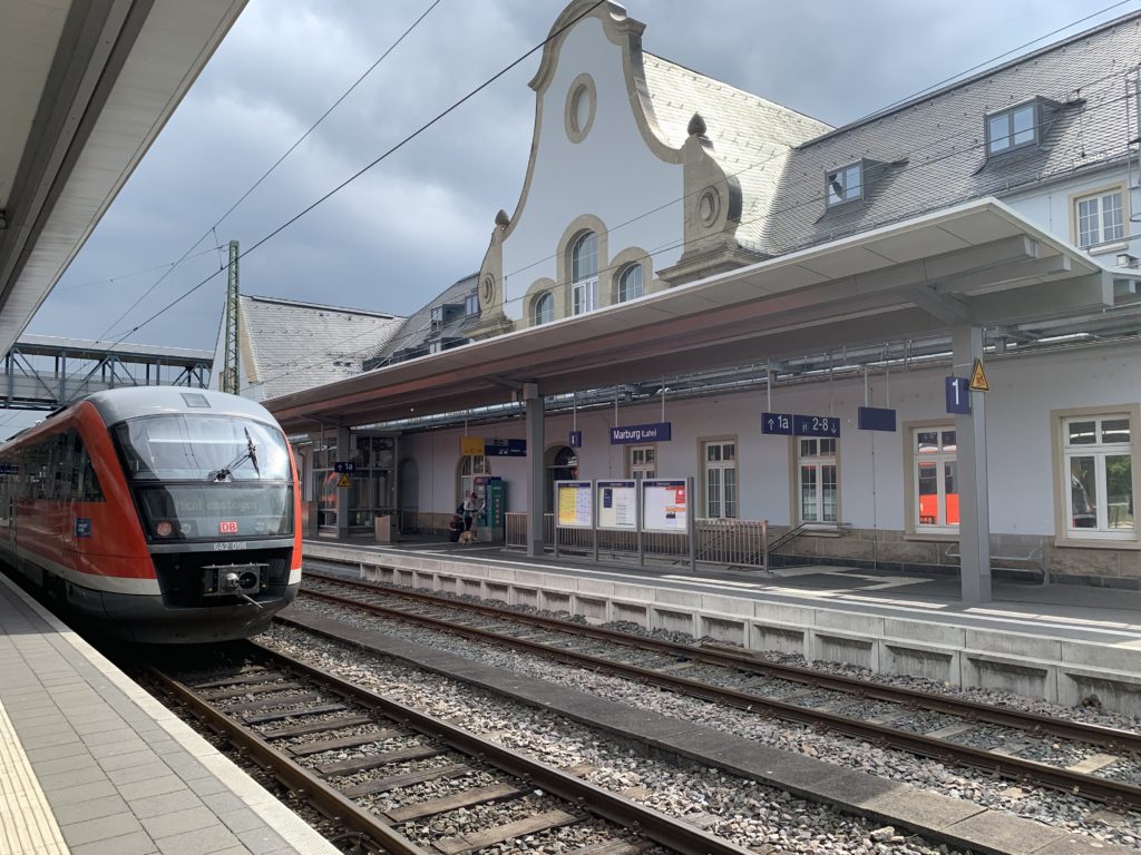 La gare de Marbourg